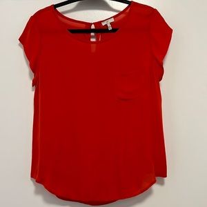 Joie cap sleeve silk blouse